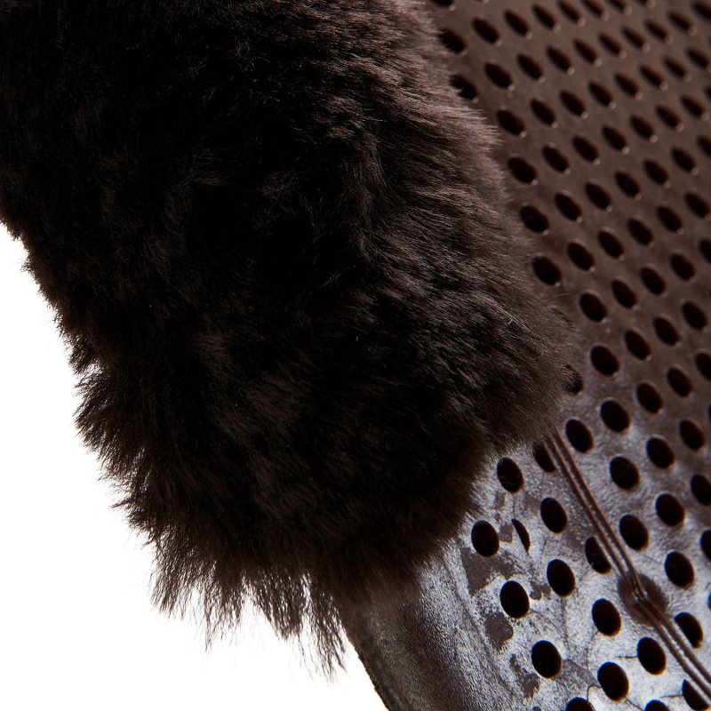 Acavallo Compensatore gel Classic Dri-Lex e mezzo bordo montone - Marrone - colore montone Sheepskin  Brown