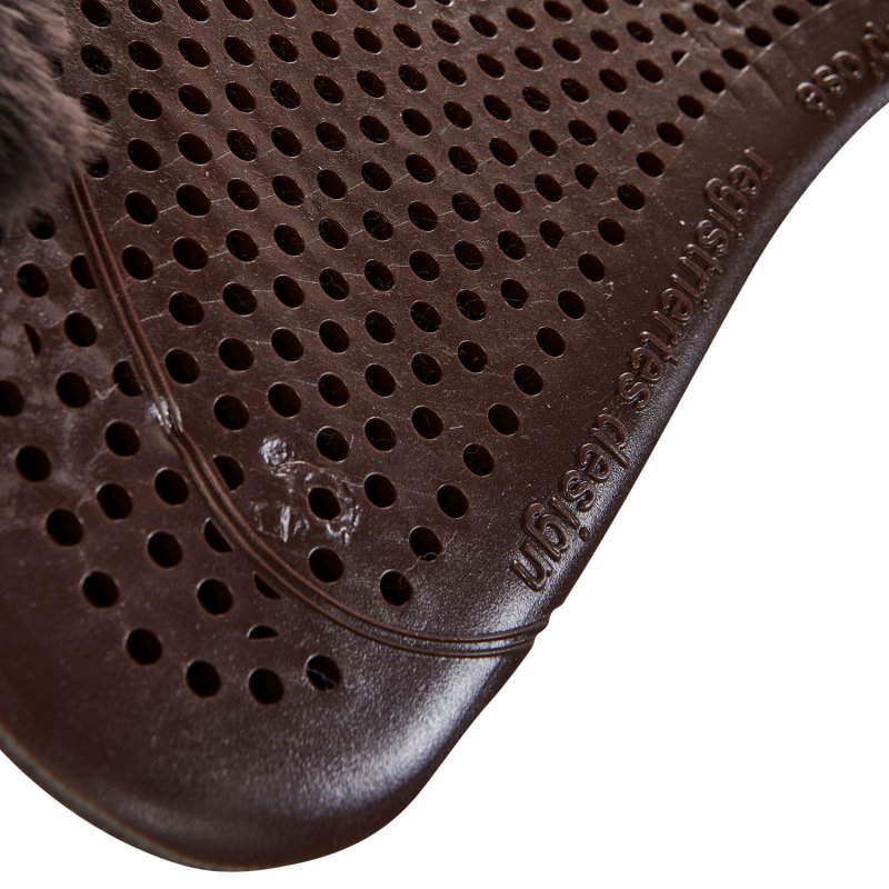 Acavallo Compensatore gel Classic Dri-Lex e mezzo bordo montone - Marrone - colore montone Sheepskin  Brown