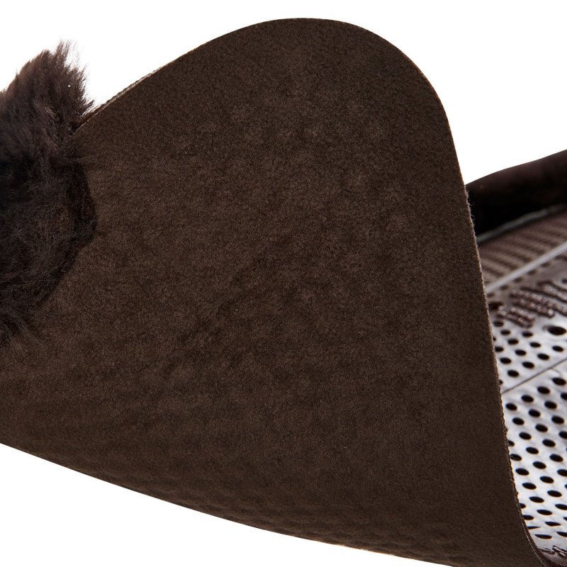 Acavallo Compensatore gel Classic Dri-Lex e mezzo bordo montone - Marrone - colore montone Sheepskin  Brown
