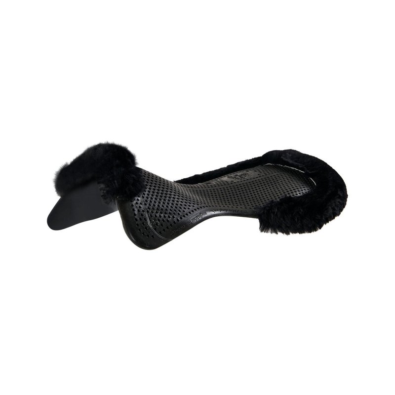 Acavallo Compensatore gel Classic Dri-Lex e mezzo bordo montone - Nero - colore montone Sheepskin  Black