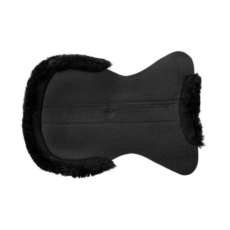 Acavallo Compensatore gel Classic Dri-Lex e mezzo bordo montone - Nero - colore montone Sheepskin  Black