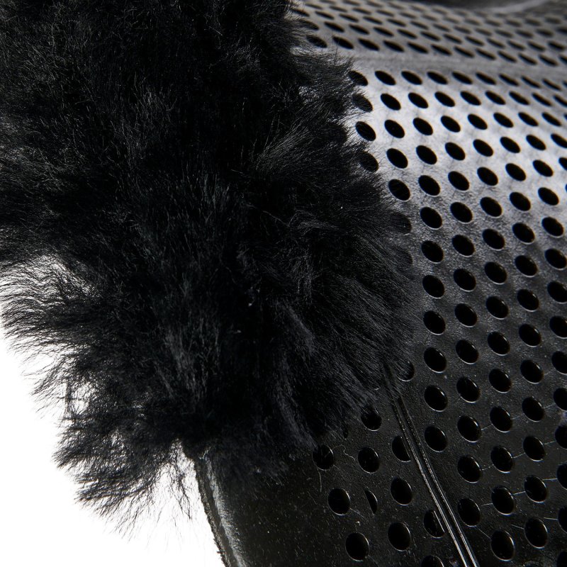 Acavallo Compensatore gel Classic Dri-Lex e mezzo bordo montone - Nero - colore montone Sheepskin  Black