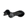 Acavallo Compensatore gel Classic con mezzo bordo in montone - Nero - colore montone Sheepskin  Black