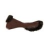 Acavallo Compensatore gel Classic con mezzo bordo in montone - Marrone - colore montone Sheepskin  Brown