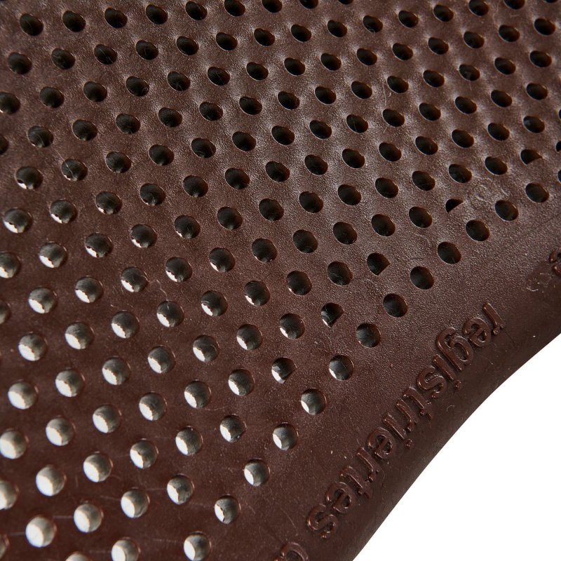 Acavallo Compensatore gel Classic con mezzo bordo in montone - Marrone - colore montone Sheepskin  Brown