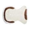 Acavallo Compensatore gel Classic con mezzo bordo in montone - Trasparente - colore montone Sheepskin  White