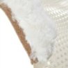 Acavallo Compensatore gel Classic con mezzo bordo in montone - Trasparente - colore montone Sheepskin  White