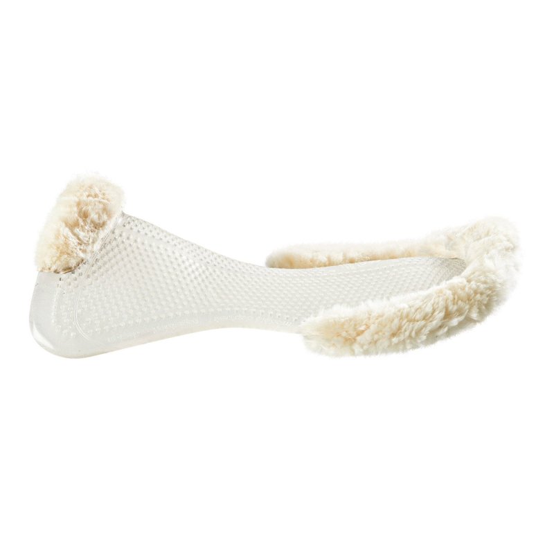 Acavallo Compensatore gel Classic con mezzo bordo in montone - Trasparente - colore montone Sheepskin  Natural