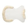 Acavallo Compensatore gel Classic con mezzo bordo in montone - Trasparente - colore montone Sheepskin  Natural