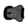 Acavallo Compensatore pony gel Classic con mezzo bordo montone - Nero - colore montone Sheepskin  Black