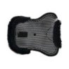 Acavallo Compensatore pony gel Classic con mezzo bordo montone - Nero - colore montone Sheepskin  Black