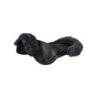 Acavallo Compensatore pony gel Classic con mezzo bordo montone - Nero - colore montone Sheepskin  Grey