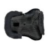 Acavallo Compensatore pony gel Classic con mezzo bordo montone - Nero - colore montone Sheepskin  Grey
