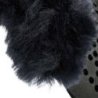 Acavallo Compensatore pony gel Classic con mezzo bordo montone - Nero - colore montone Sheepskin  Grey