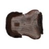 Acavallo Compensatore pony gel Classic con mezzo bordo montone - Marrone - colore montone Sheepskin  Brown