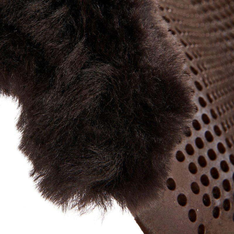 Acavallo Compensatore pony gel Classic con mezzo bordo montone - Marrone - colore montone Sheepskin  Brown