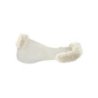 Acavallo Compensatore pony gel Classic con mezzo bordo montone - Trasparente - colore montone Sheepskin  Natural