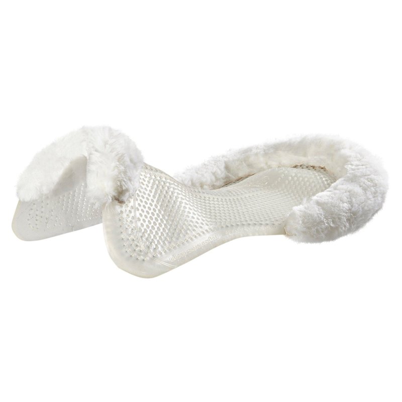 Acavallo Compensatore gel Classic con montone sagomato - Trasparente - colore montone Sheepskin  White