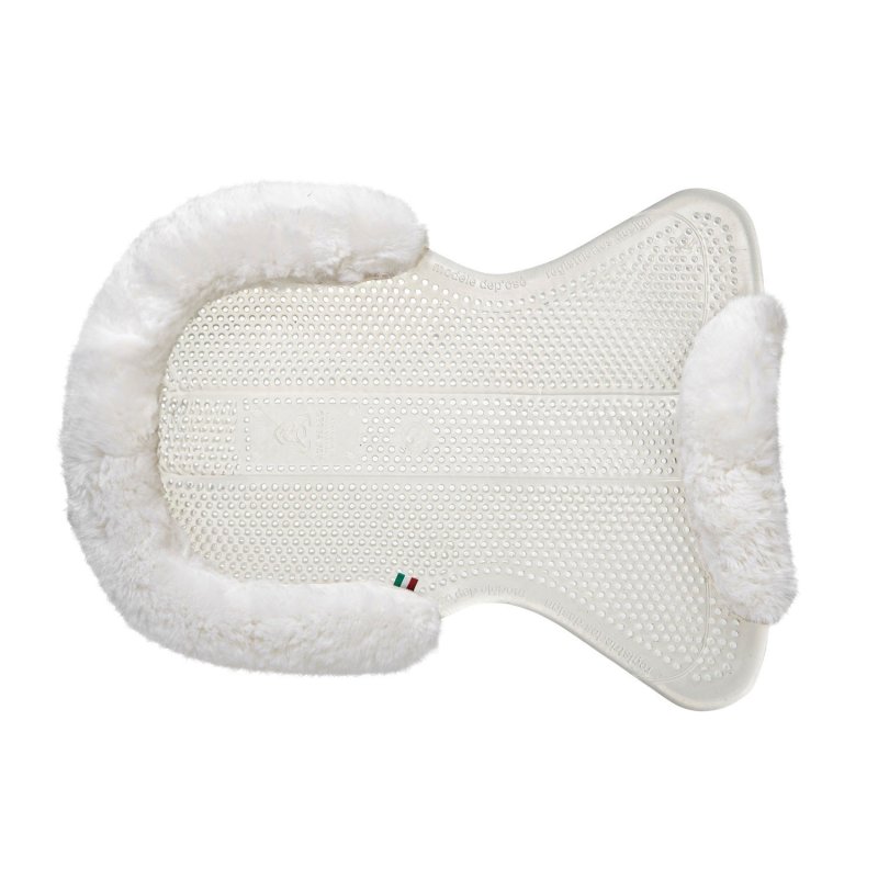 Acavallo Compensatore gel Classic con montone sagomato - Trasparente - colore montone Sheepskin  White