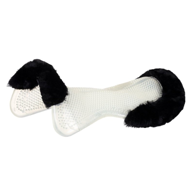 Acavallo Compensatore gel Classic con montone sagomato - Trasparente - colore montone Sheepskin  Black