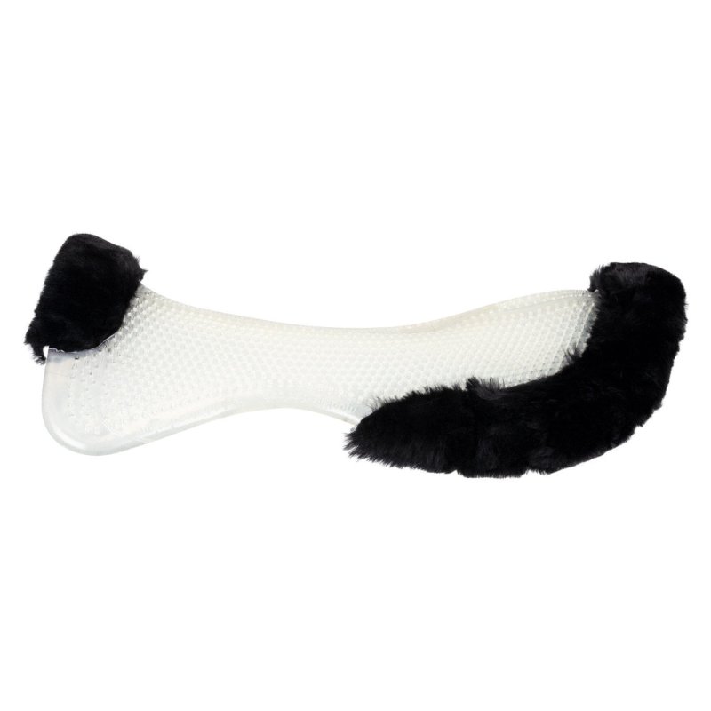 Acavallo Compensatore gel Classic con montone sagomato - Trasparente - colore montone Sheepskin  Black