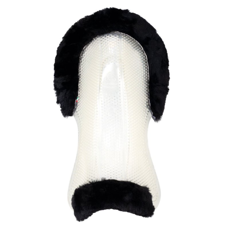 Acavallo Compensatore gel Classic con montone sagomato - Trasparente - colore montone Sheepskin  Black