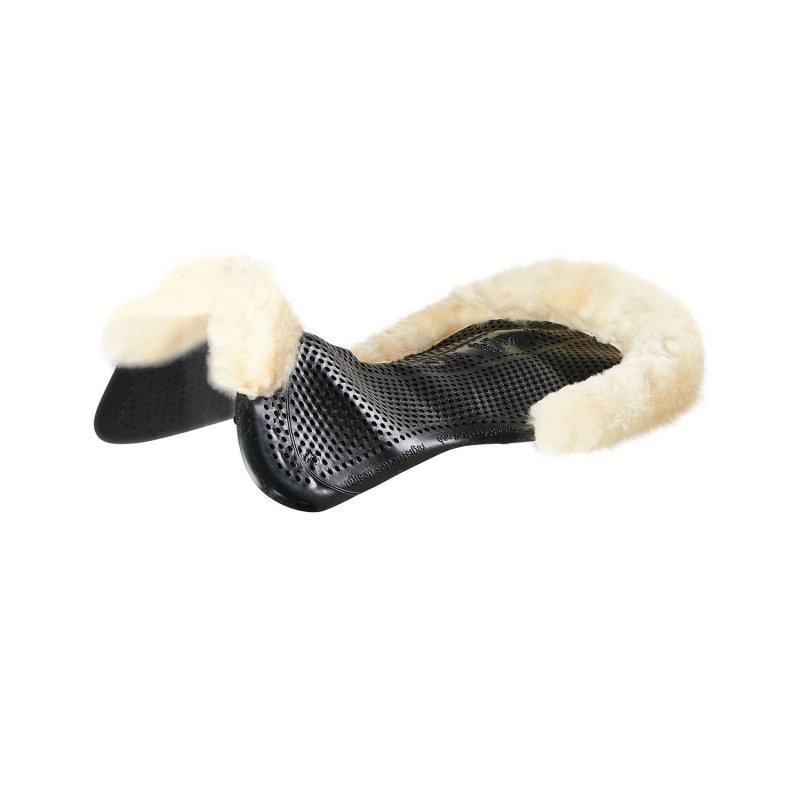 Acavallo Compensatore gel Classic con montone sagomato - Nero - colore montone Sheepskin  Natural