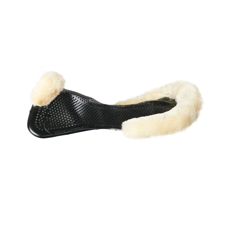 Acavallo Compensatore gel Classic con montone sagomato - Nero - colore montone Sheepskin  Natural