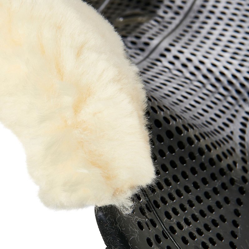 Acavallo Compensatore gel Classic con montone sagomato - Nero - colore montone Sheepskin  Natural
