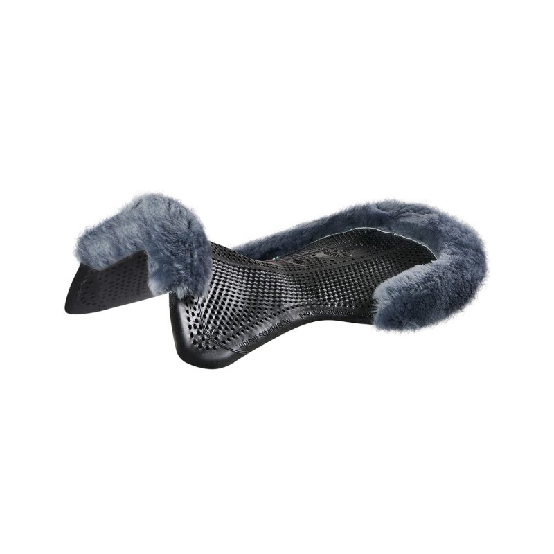 Acavallo Compensatore gel Classic con montone sagomato - Nero - colore montone Sheepskin  Grey