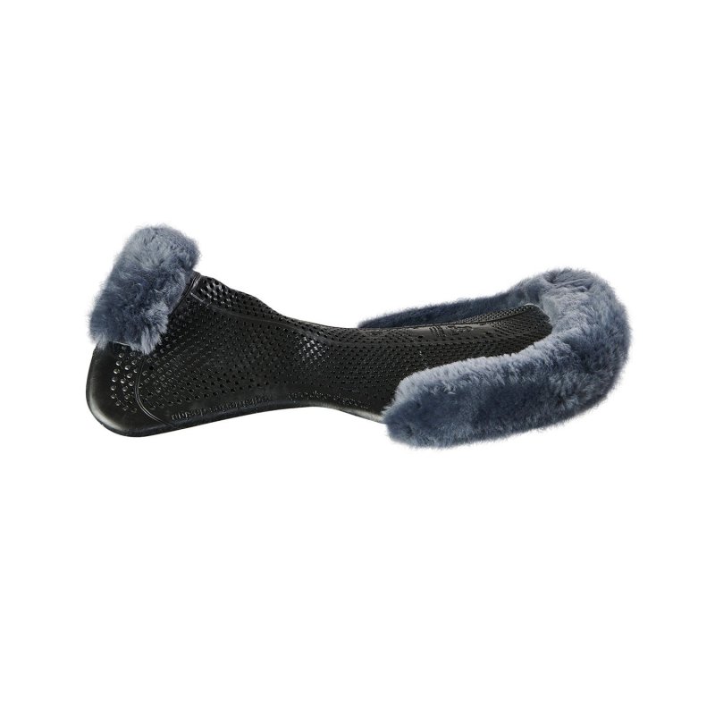 Acavallo Compensatore gel Classic con montone sagomato - Nero - colore montone Sheepskin  Grey