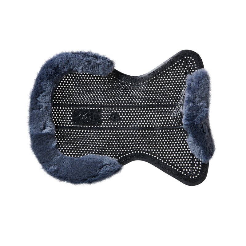 Acavallo Compensatore gel Classic con montone sagomato - Nero - colore montone Sheepskin  Grey