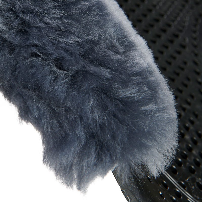 Acavallo Compensatore gel Classic con montone sagomato - Nero - colore montone Sheepskin  Grey