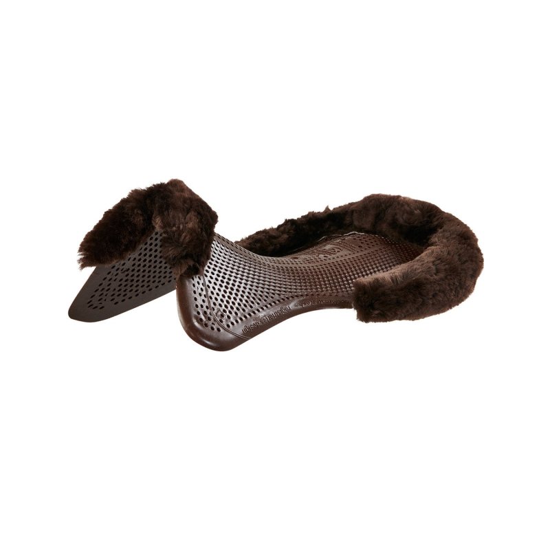 Acavallo Compensatore gel Classic con montone sagomato - Marrone - colore montone Sheepskin  Brown