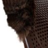 Acavallo Compensatore gel Classic con montone sagomato - Marrone - colore montone Sheepskin  Brown