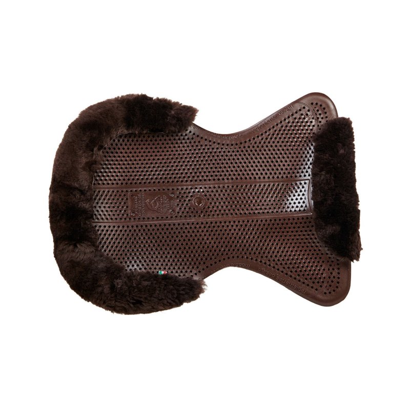 Acavallo Compensatore gel Classic con Dri-Lex e montone - Marrone - colore montone Sheepskin  Brown