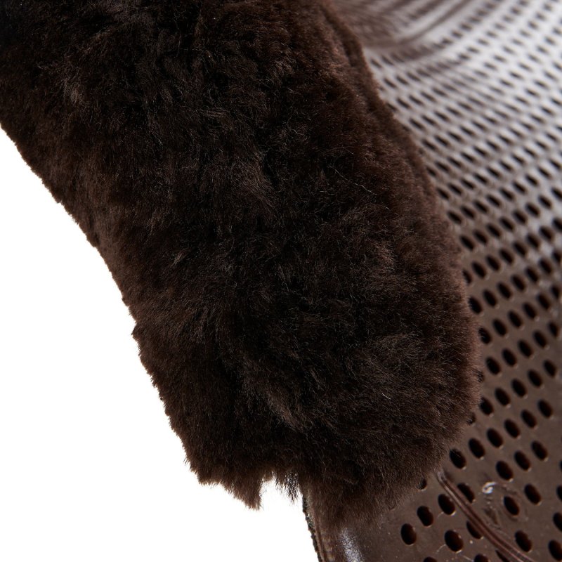 Acavallo Compensatore gel Classic con Dri-Lex e montone - Marrone - colore montone Sheepskin  Brown