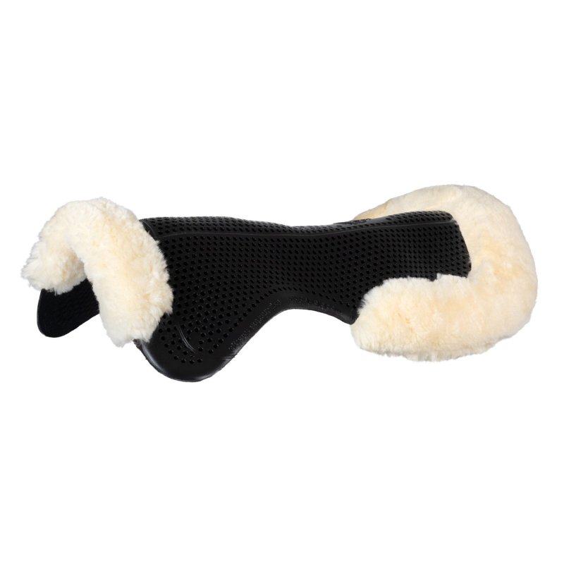 Acavallo Compensatore gel Classic con Dri-Lex e montone - Nero - colore montone Sheepskin  Natural
