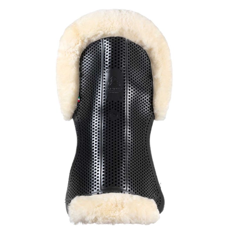 Acavallo Compensatore gel Classic con Dri-Lex e montone - Nero - colore montone Sheepskin  Natural