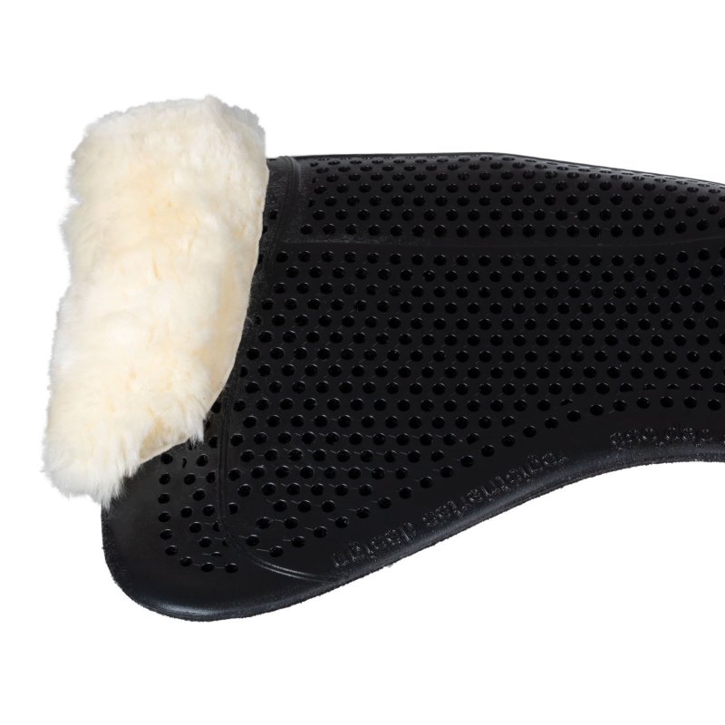 Acavallo Compensatore gel Classic con Dri-Lex e montone - Nero - colore montone Sheepskin  Natural