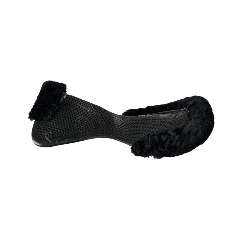 Acavallo Compensatore gel Classic con Dri-Lex e montone - Nero - colore montone Sheepskin  Black