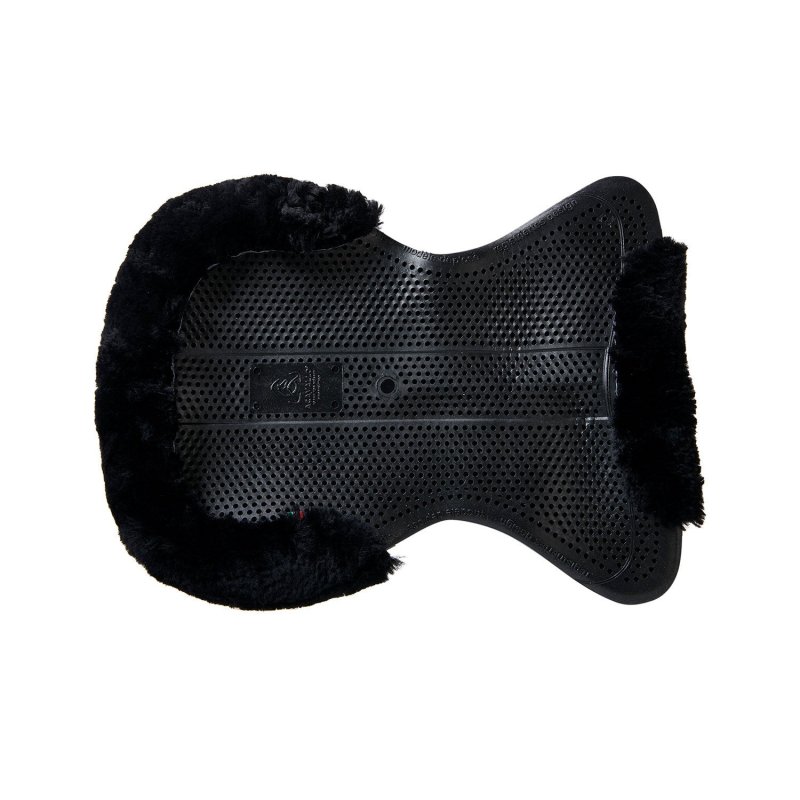 Acavallo Compensatore gel Classic con Dri-Lex e montone - Nero - colore montone Sheepskin  Black