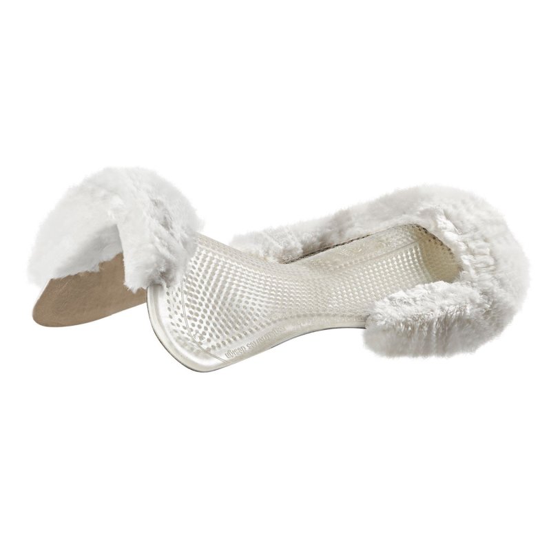 Acavallo Compensatore gel Classic con Dri-Lex e montone - Trasparente - colore montone Sheepskin  White