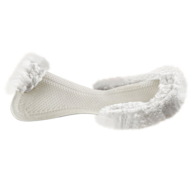 Acavallo Compensatore gel Classic con Dri-Lex e montone - Trasparente - colore montone Sheepskin  White