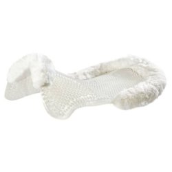 Acavallo Compensatore gel Classic montone rialzo anteriore - Trasparente - colore montone Sheepskin  White