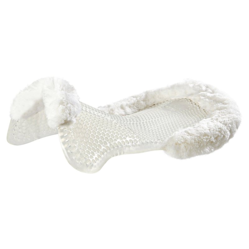 Acavallo Compensatore gel Classic montone rialzo anteriore - Trasparente - colore montone Sheepskin  White