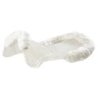 Acavallo Compensatore gel Classic montone rialzo anteriore - Trasparente - colore montone Sheepskin  White