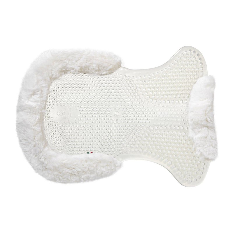 Acavallo Compensatore gel Classic montone rialzo anteriore - Trasparente - colore montone Sheepskin  White