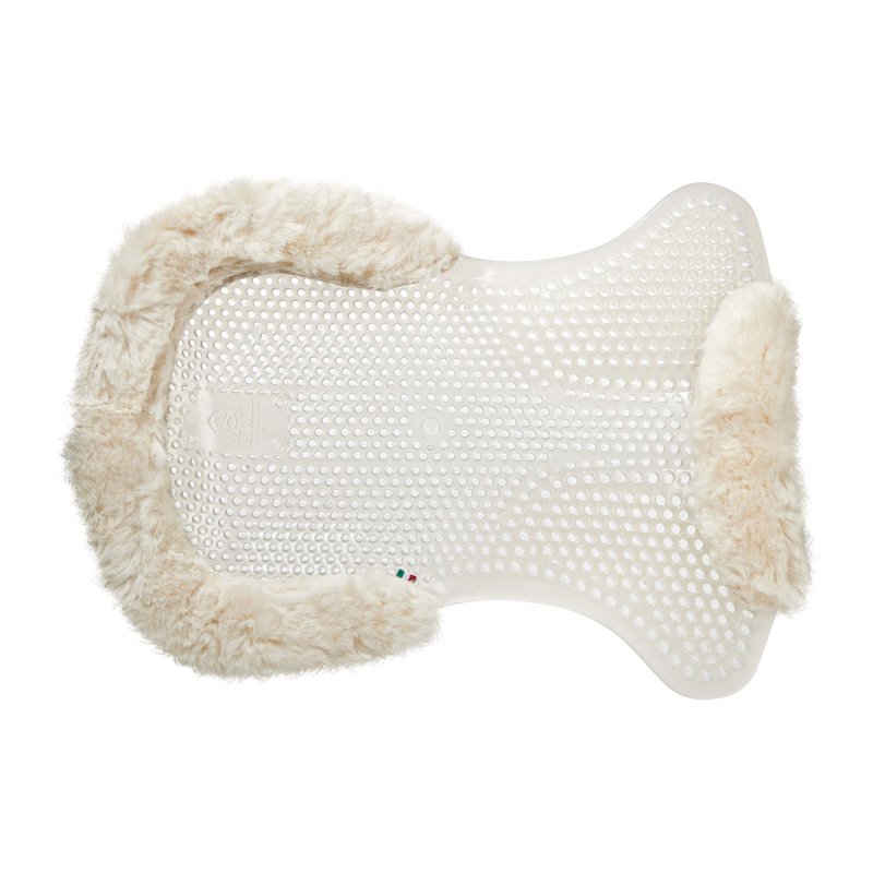Acavallo Compensatore gel Classic montone rialzo anteriore - Trasparente - colore montone Sheepskin  Natural