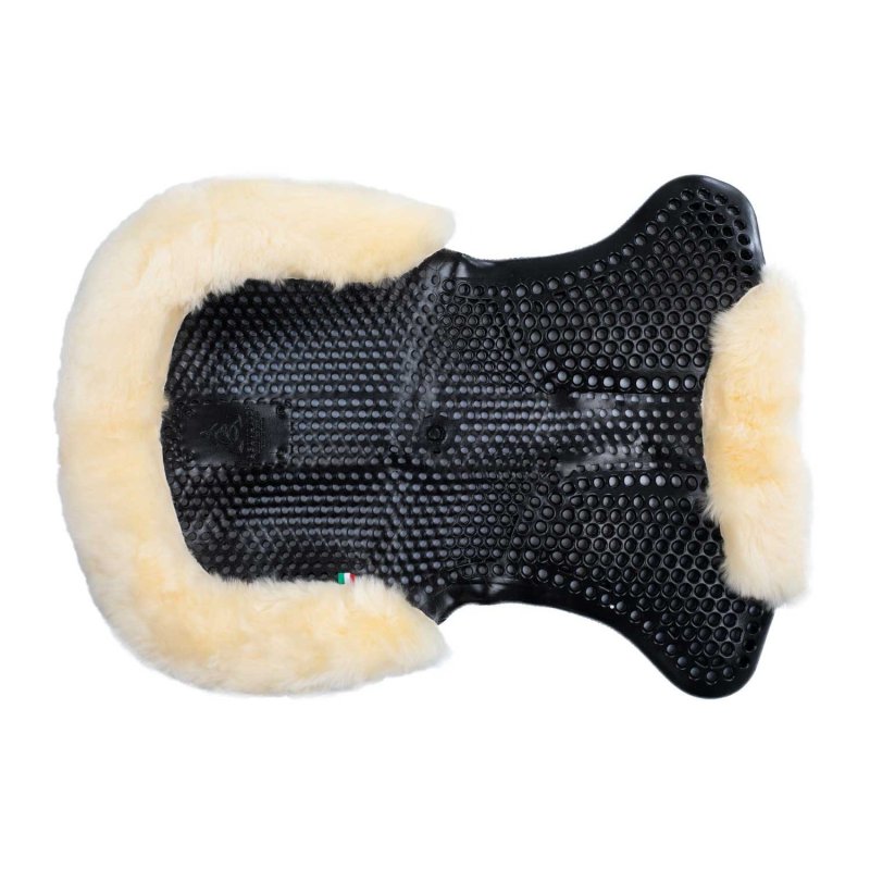 Acavallo Compensatore gel Classic montone rialzo anteriore - Nero - colore montone Sheepskin  Natural
